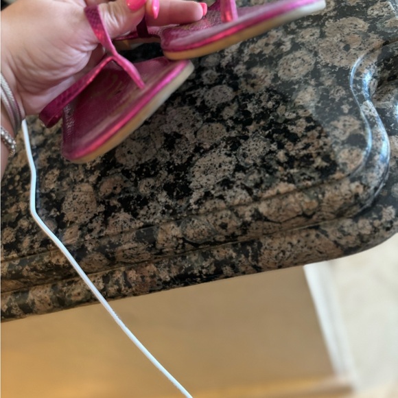 Sam Edelman Metallic Sandals Hot Pink 8.5 - Picture 2 of 4